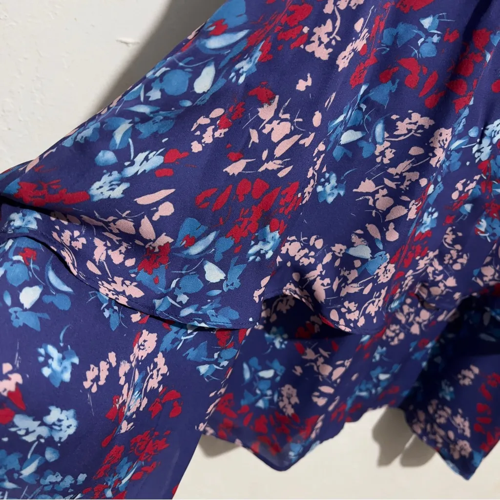 Parker Floral Dress in Blue and Red purple :Box B - Image 7