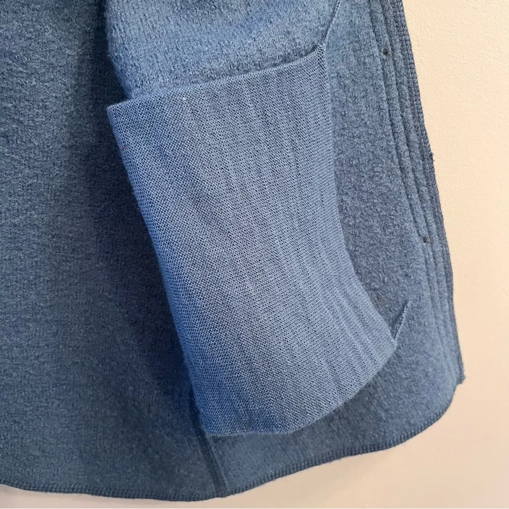 L.L.Bean  100% Wool Blue Womens Coat Jacket - Image 5