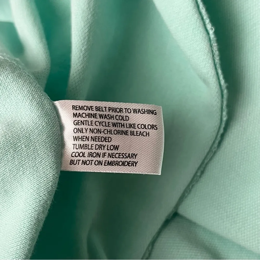 Us Polo Assn Vtg Button Up Polo Tennis Mini Dress Preppy Nautical Green S Retro - Image 6