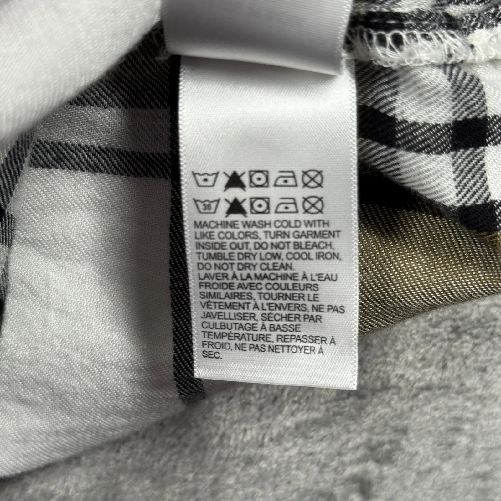 Lucky Brand XL Classic Fit Plaid Flannel Shirt Cotton Viscose Cozy Grunge Casual - Image 9