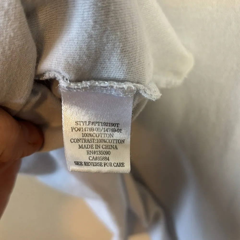 Maui and Sons Womens Crop T Shirt Logo Blue White Surf Summer Graphic Size Large - Image 5