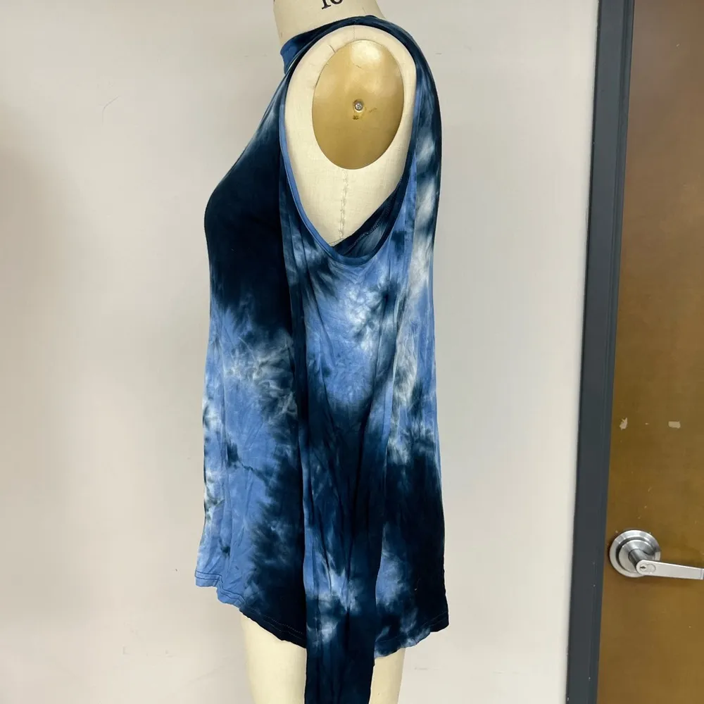 Simply Southern Cold Shoulder Tie Dye Top M - Image 4