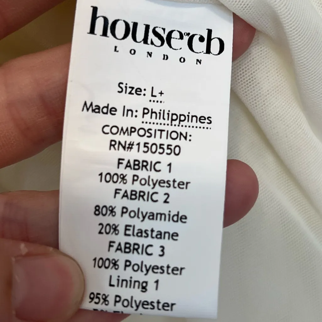 NWOT House of CB London Lucinda White Ruched Corset Mini Dress - Image 10