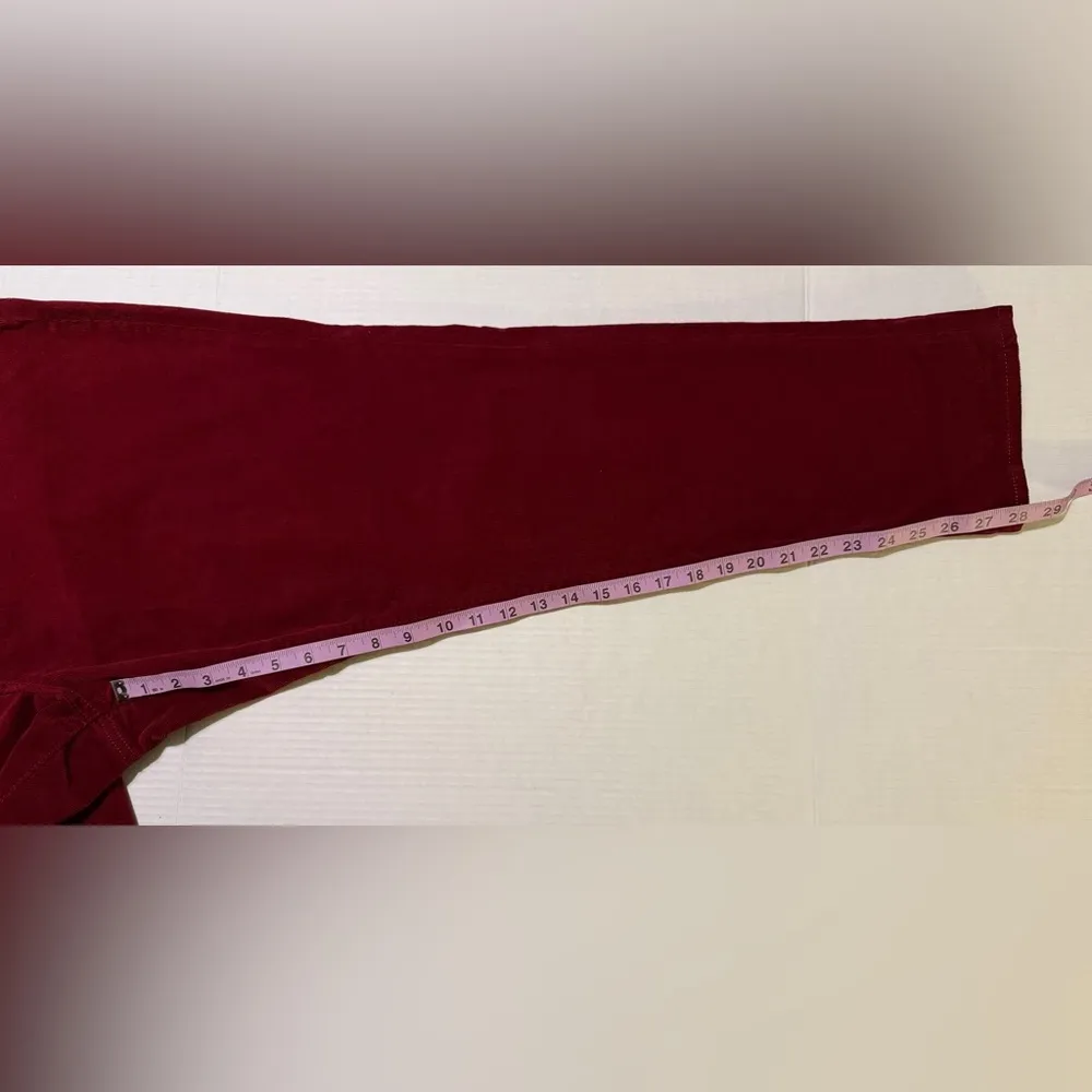 Old Navy Women Plus Rust/Dark Red NWT Corduroy Boyfriend Pants - Image 7