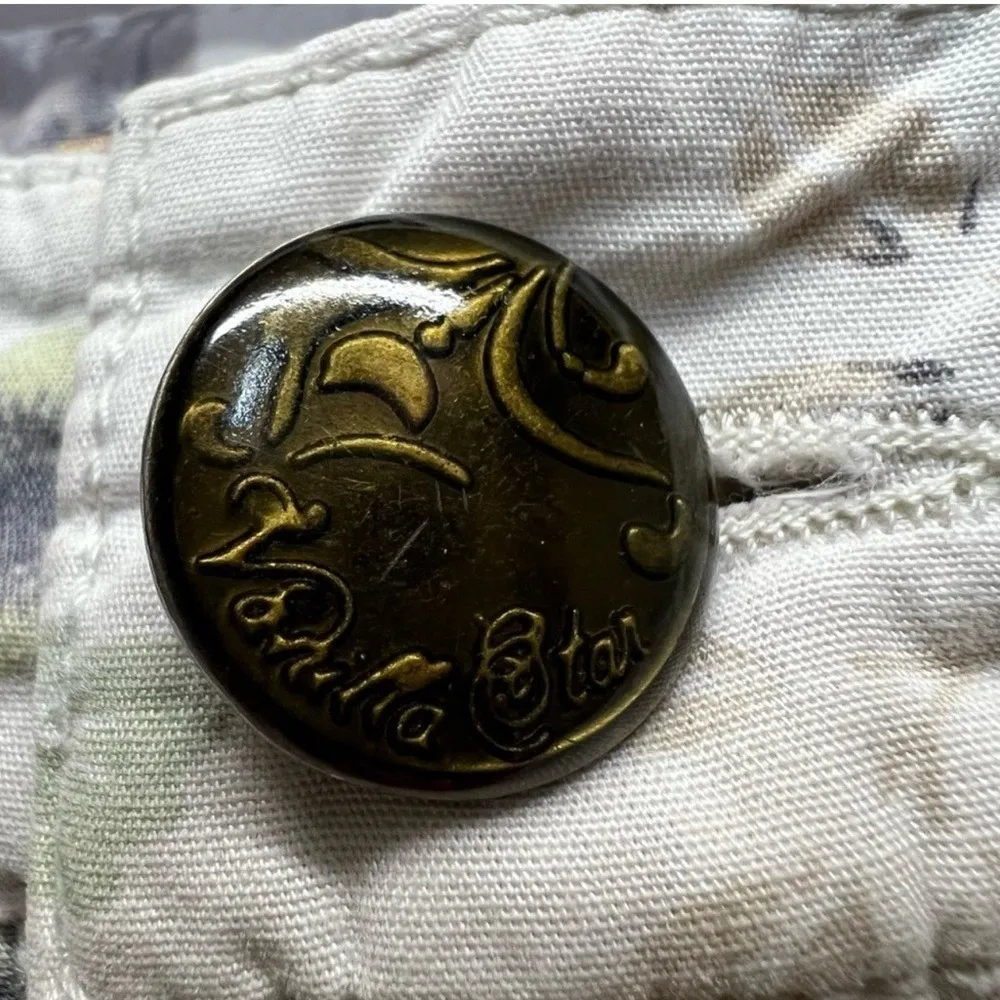 Vanilla Star Cream High Waist Floral Shorts Cottagecore Croquette Boho W 7 - Image 3