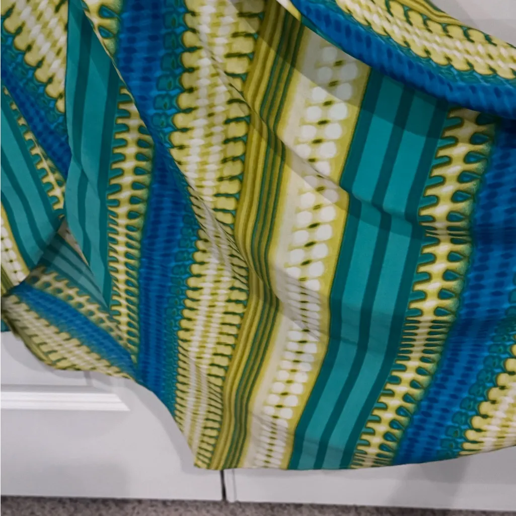 Calvin Klein Resort Maxi Dress Boho Chic Coastal Vibes Beach Vacation Style - Image 4