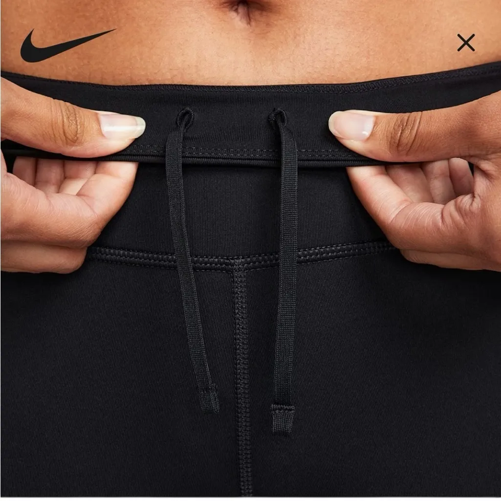 Nike Dri Fit Fast Black Leggings Tight Running Gray Dots Womens Plus Size 3X - Image 3