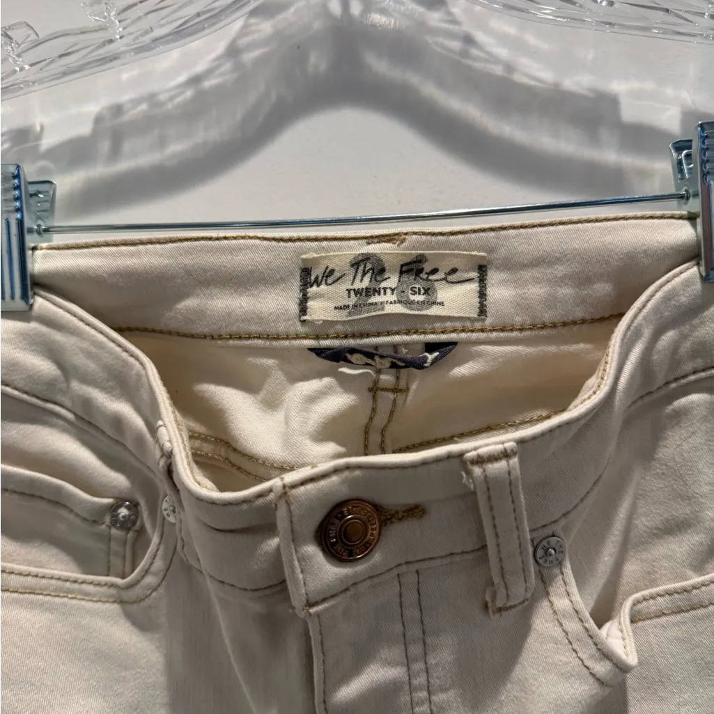 We The Free Cream Denim Pants - Image 3