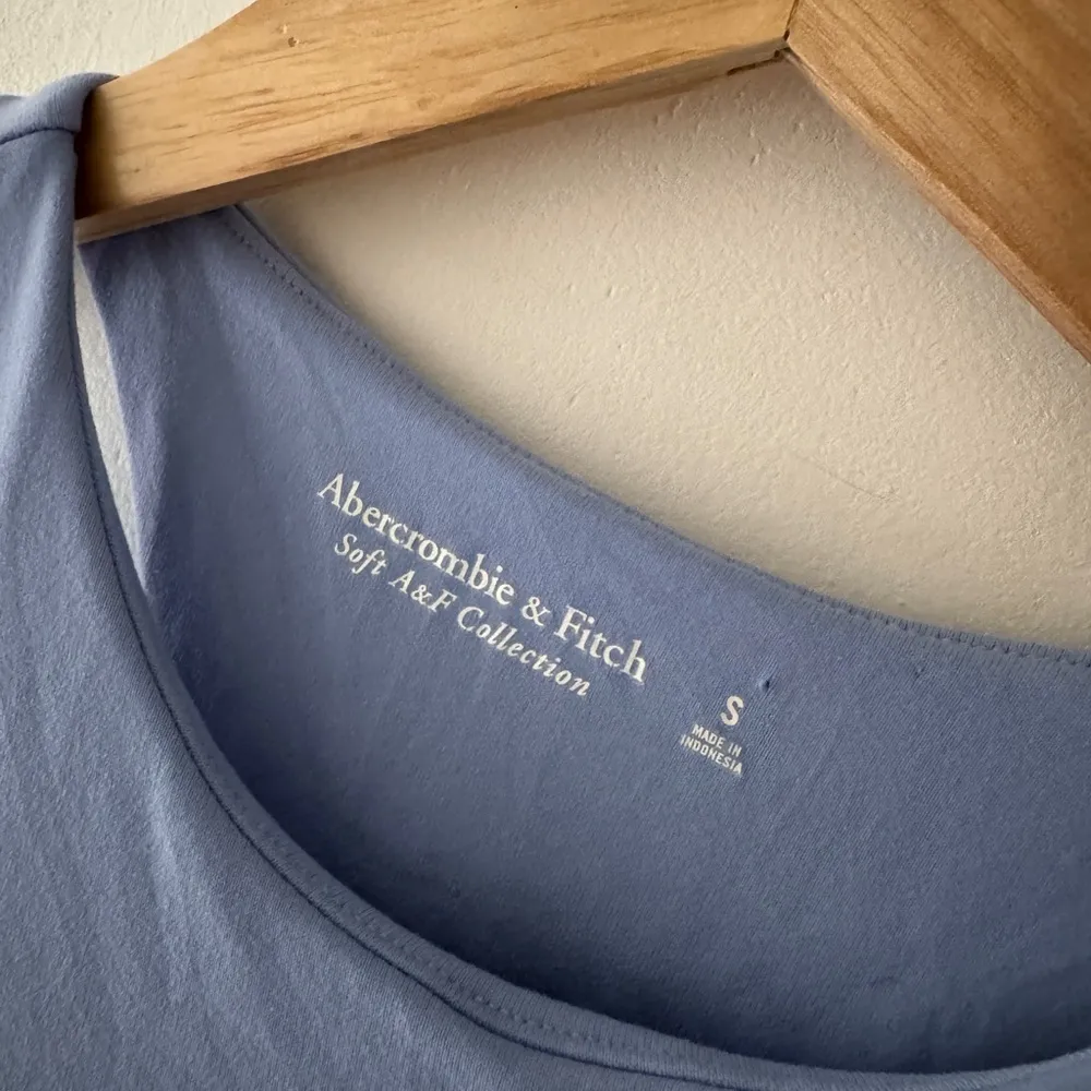 Abercrombie & Fitch Soft Collection Periwinkle Blue High Neck Bodysuit Cute Back - Image 8