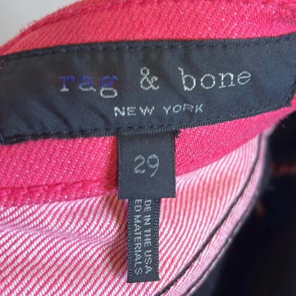 Rag and Bone  Ash Black Pink Color-Block Jeans. Size 29 - Image 13