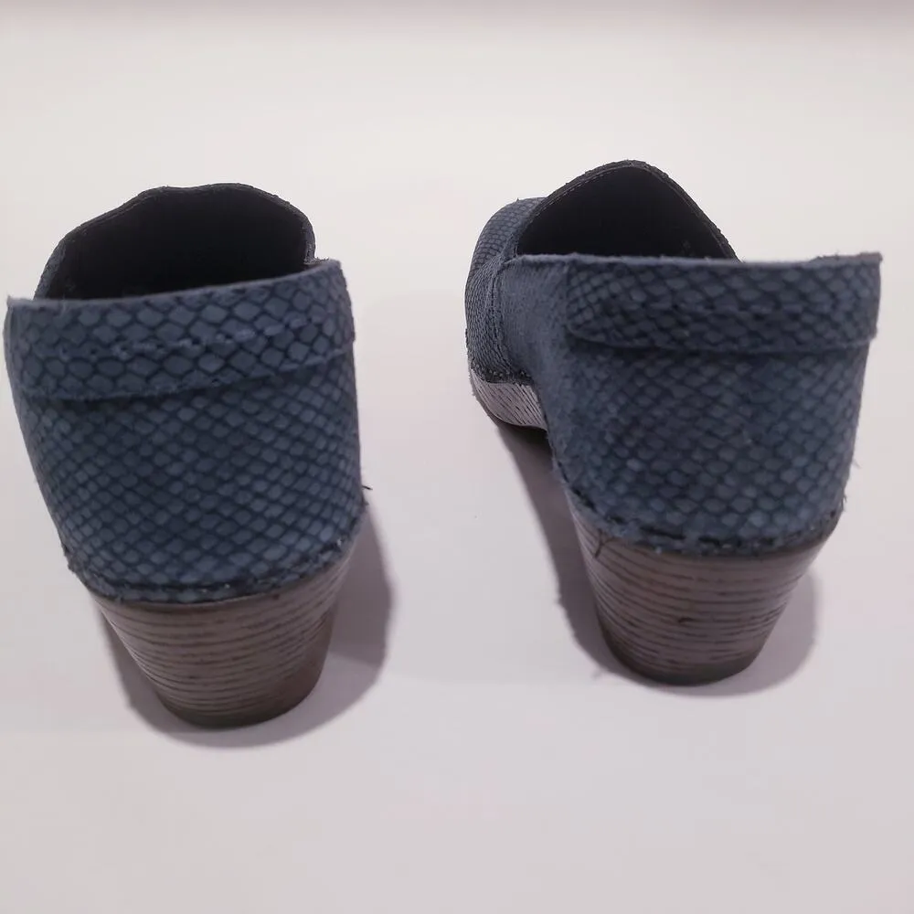 Dansko Blue Textured Slip on Clogs - Image 7