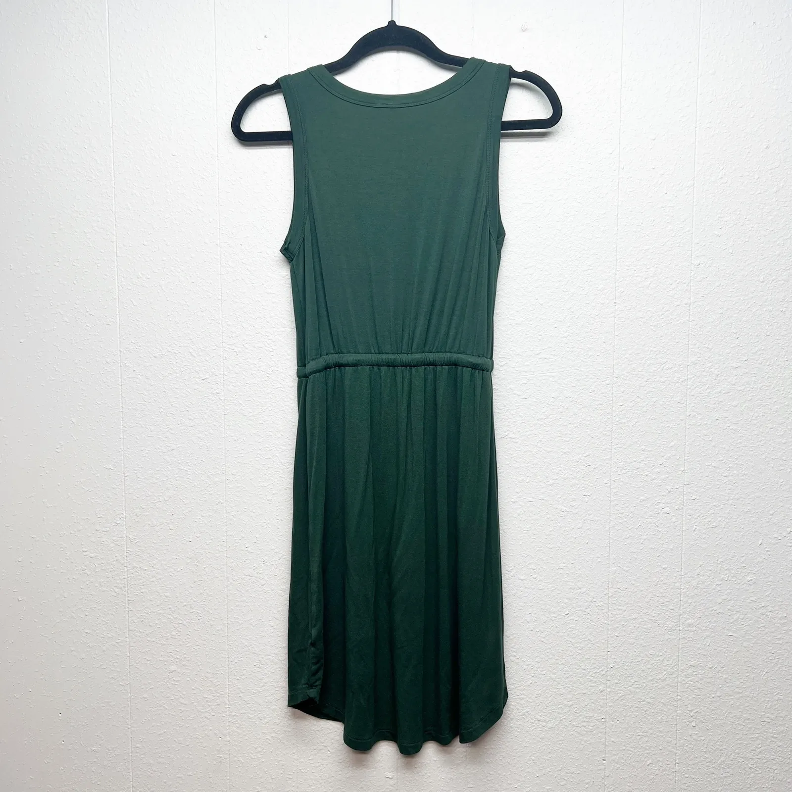 Dip Womens Dress XS Stretch Midi Activewear Athletic Backyard Errands Minimalist Green - Image 6