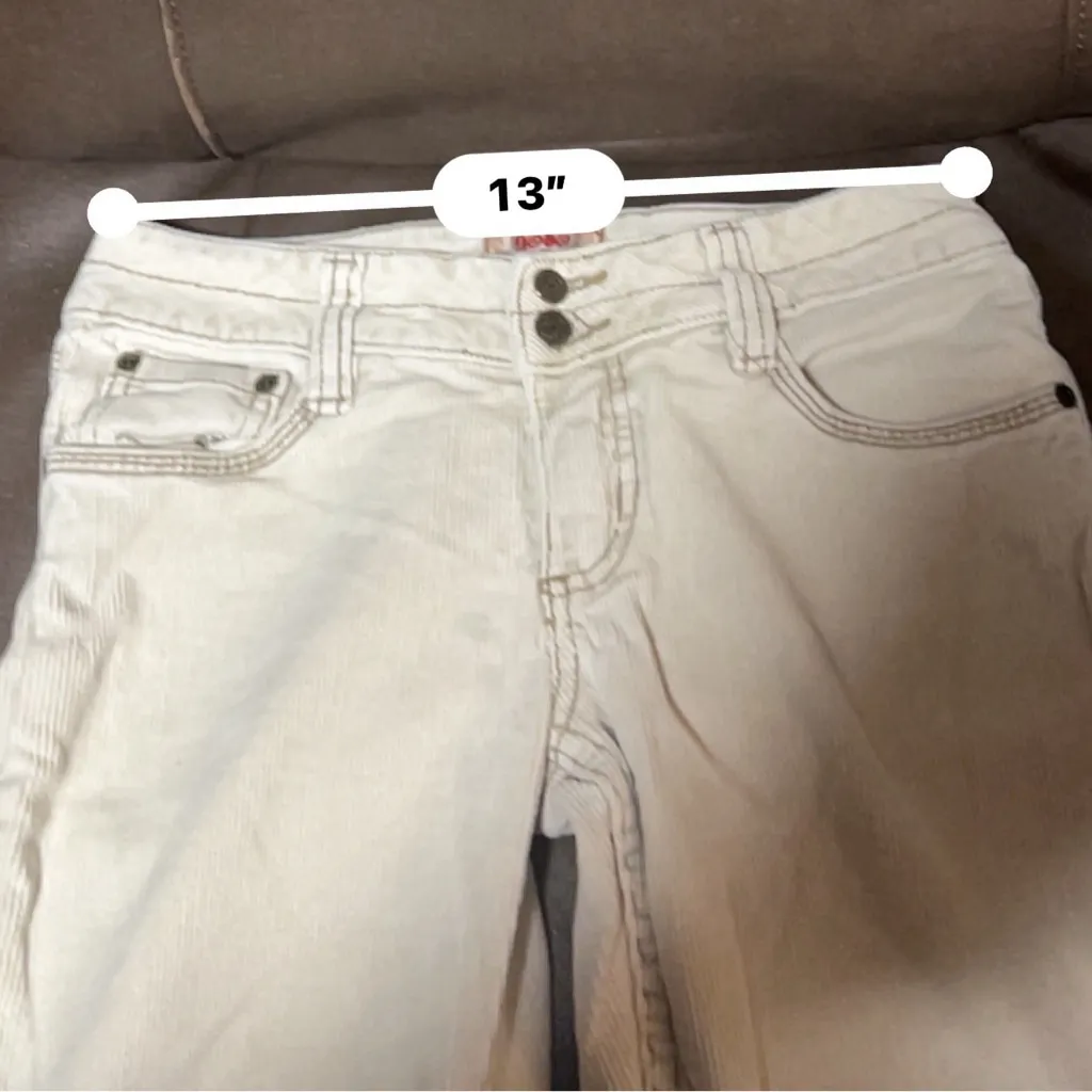 Women's No Boundaries Juniors 7 Beige Tan Corduroy Straight Leg Pants - Image 6