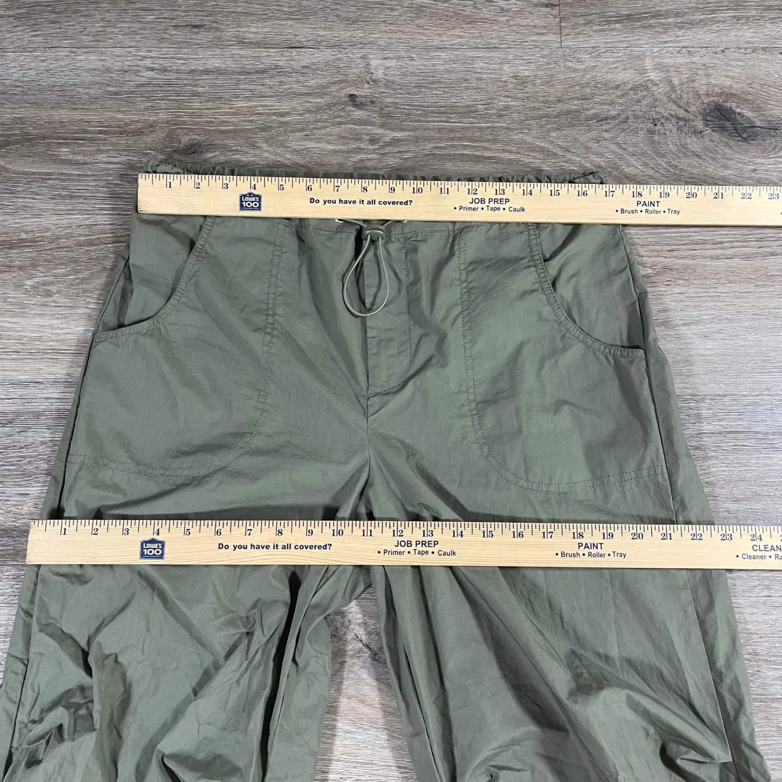 NEW Cotton On Women's‎ Jordan Cargo Pant Adjustable Waist Hem Size 4 Green - Image 5