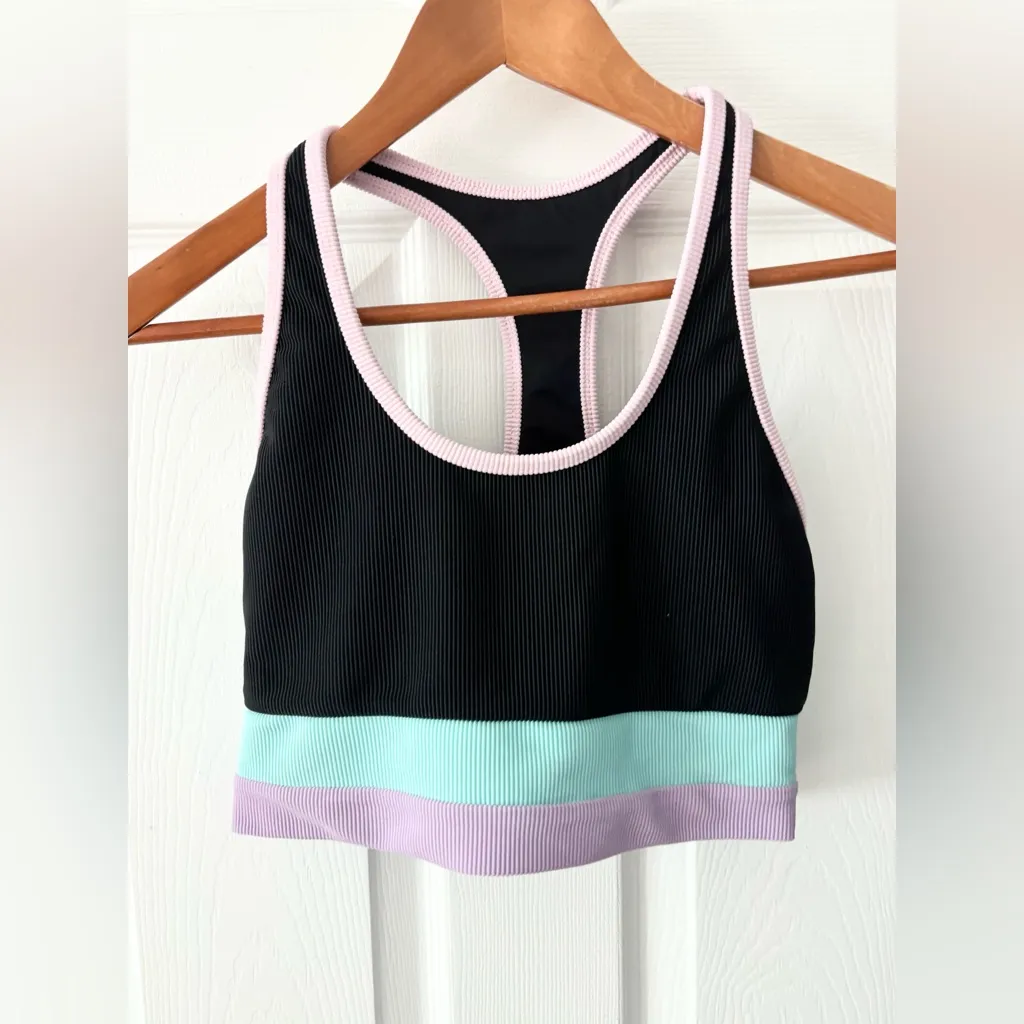 Beach Riot Black, Mint, and Lavender top size Small - Image 8
