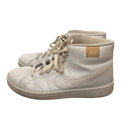 Nike Women's Court Royal 2 Mid Triple White High Top Sneakers Streetwear Size 8 - Image 3