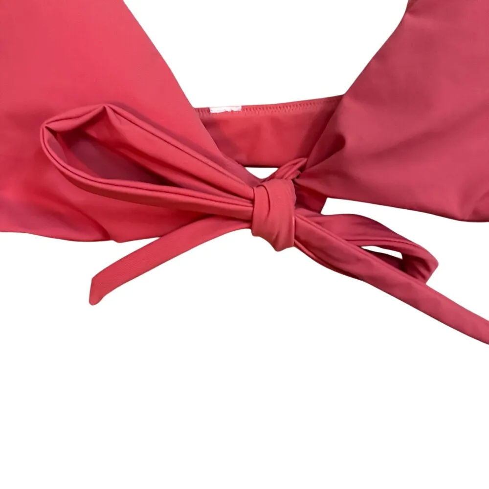 Lululemon‎ Tied to Tide Swim Top Poppy Coral Size 8 Brand New Resort Travel Pads - Image 3