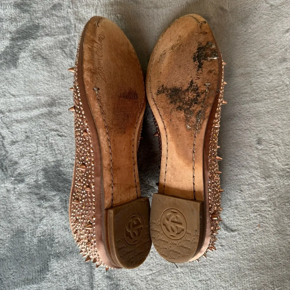 Sam Edelman Adena‎ Studded Loafers Size 8 Dusty Rose - Image 4