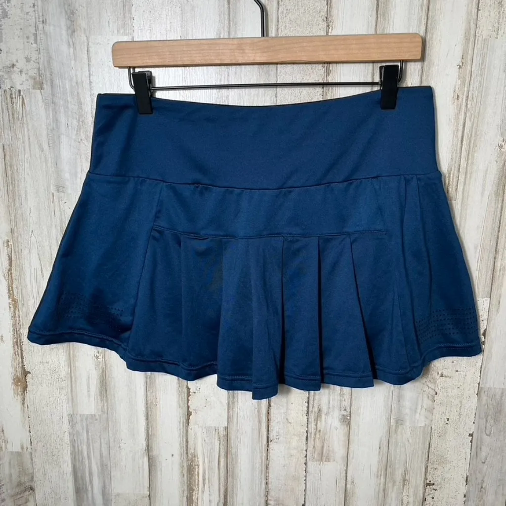 Zyia Navy Blue Active Tennis Pleated Chill Clubhouse Skort‎ Womens Size Large - Image 3