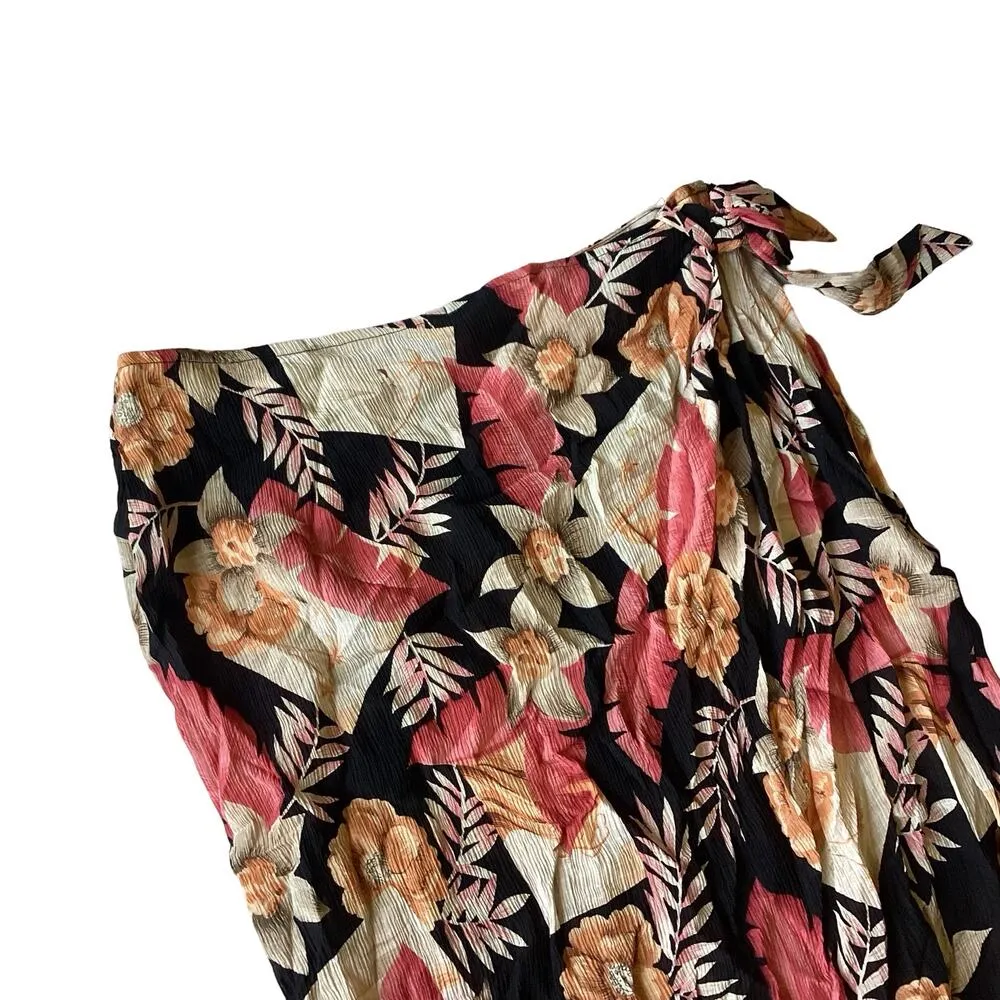 Rafaella Pure Silk Faux Wrap Skirt - Image 2