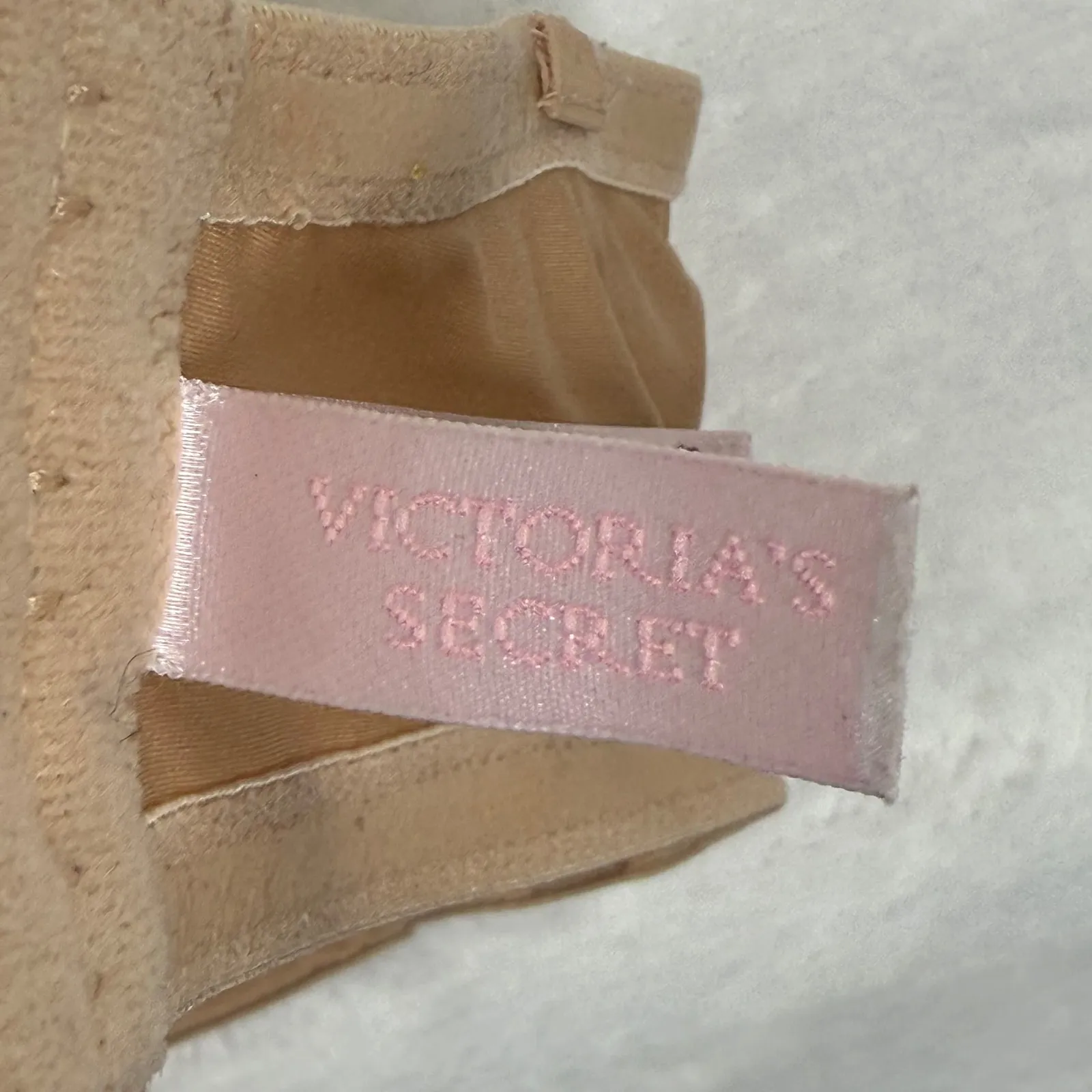 Victoria's‎ Secret 36C Strapless Push Up Bra Beige Underwire No straps - Image 2