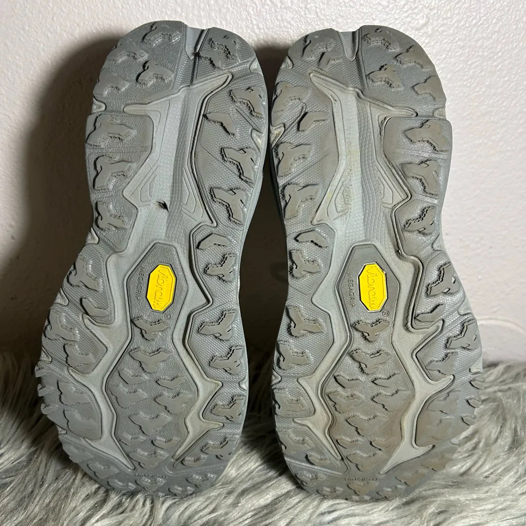 Hoka Speedgoat 6 Gray and Blue Athletic Shoes Size 9.5D - Image 8