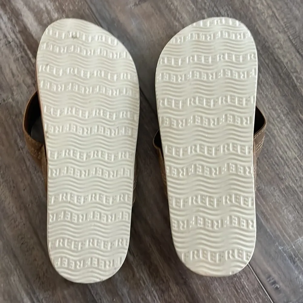 Womens Reef Flip Flop Sandals in Tan Brown - Image 5