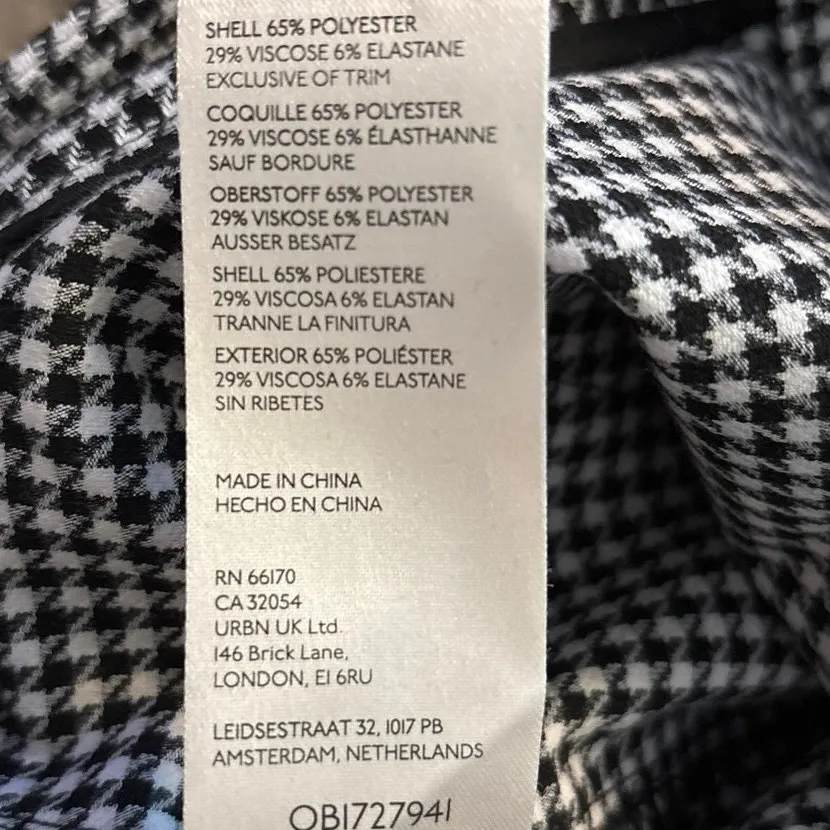 Maeve Anthropologie Size 6 Tailored Culottes Shorts Houndstooth Academia Black - Image 5