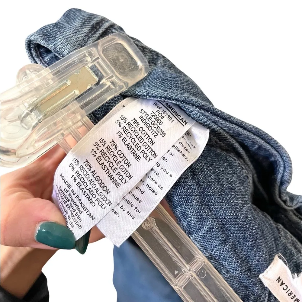 Good American Corset Good Classic Indigo Straight Jeans Size 27 or 4 - Image 5