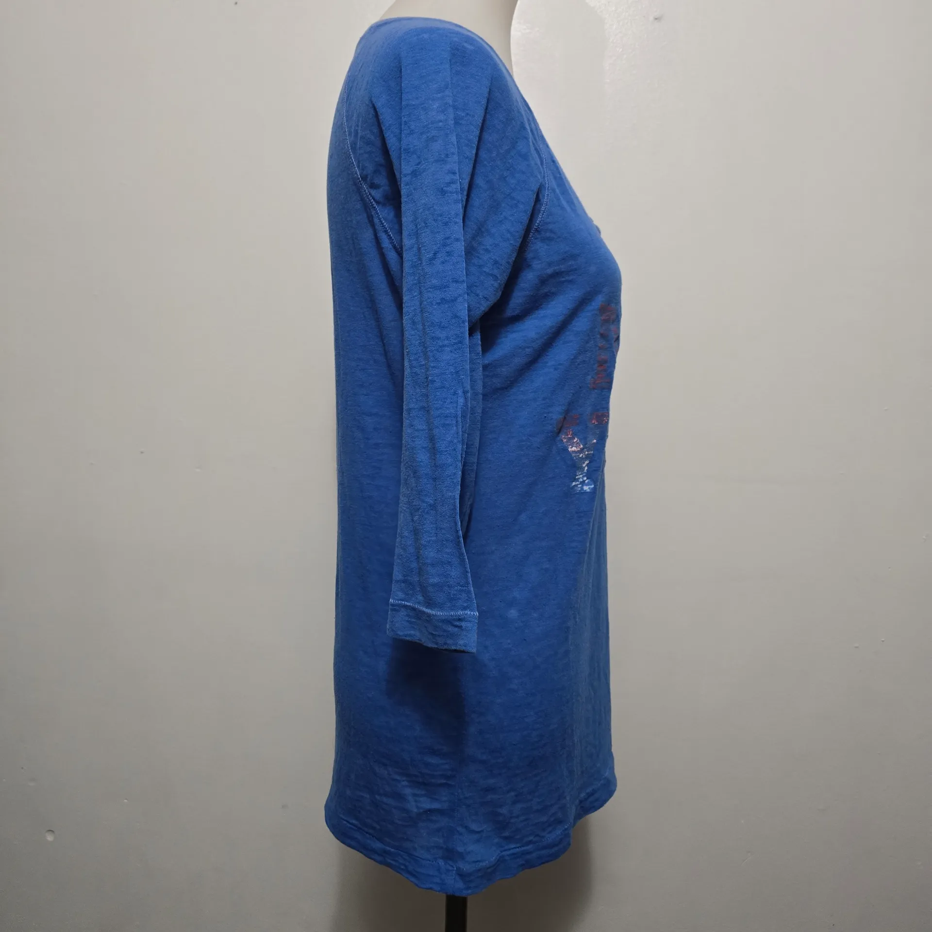 American Eagle Y2K Graphic Henley Top Large Mallrat Grunge Indie Sleeze - Image 4