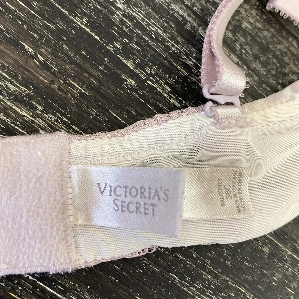 Victoria’s Secret Nude Graduated Padded Balconette Lace Cup Bra 36C - Image 6