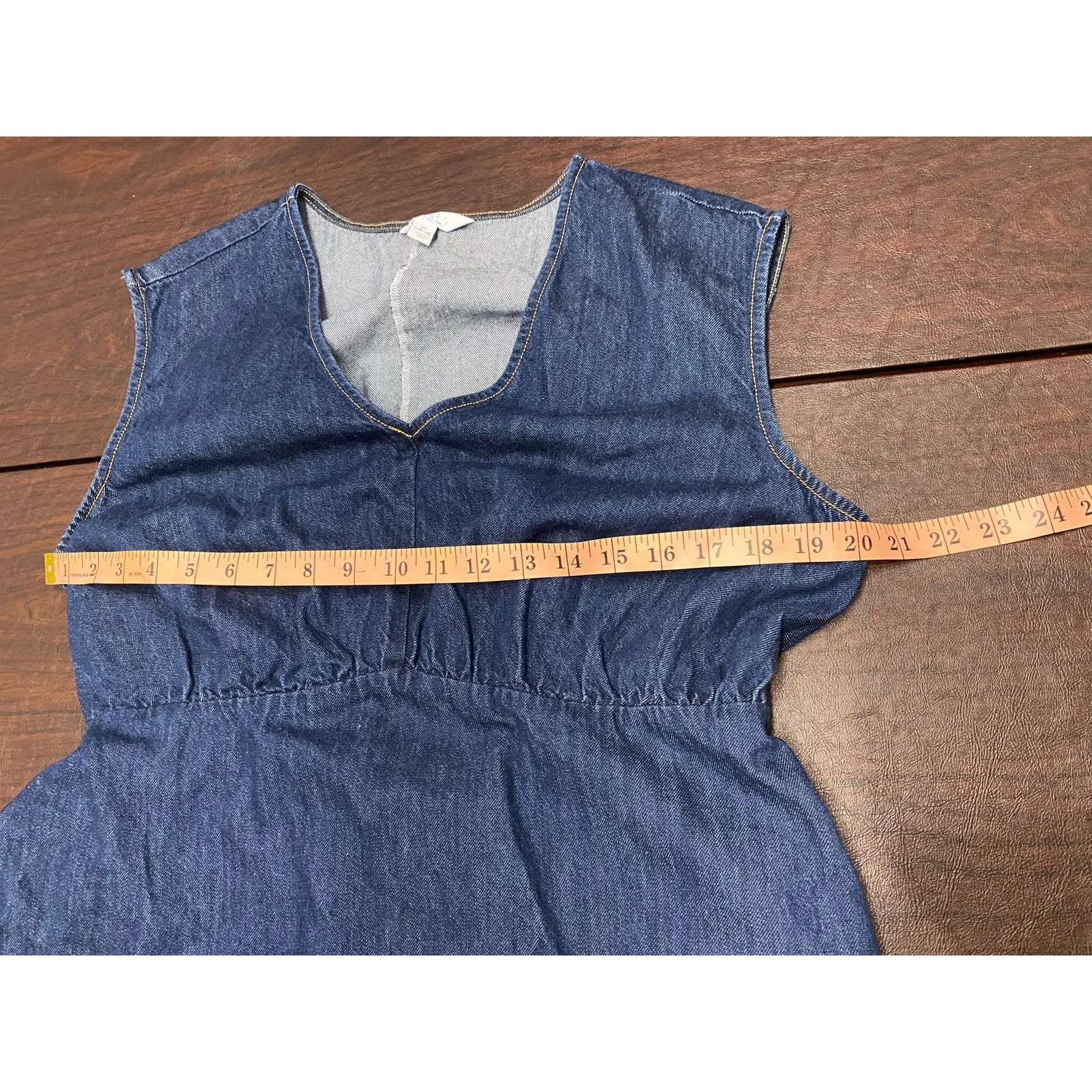 Denim‎ Midi Dress XL V - Image 6