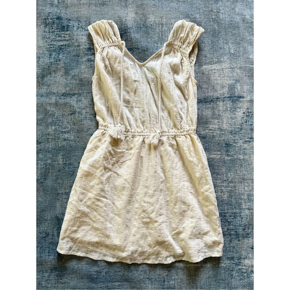 Sisstrevolution Ivory Bonnie Sleeveless Woven Mini Dress Small White - Image 2