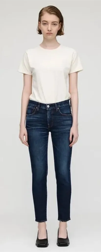 Moussy Vintage Denim Cicero Skinny Ankle Jean Dark Blue Wash MV Japan Size 29 - Image 2