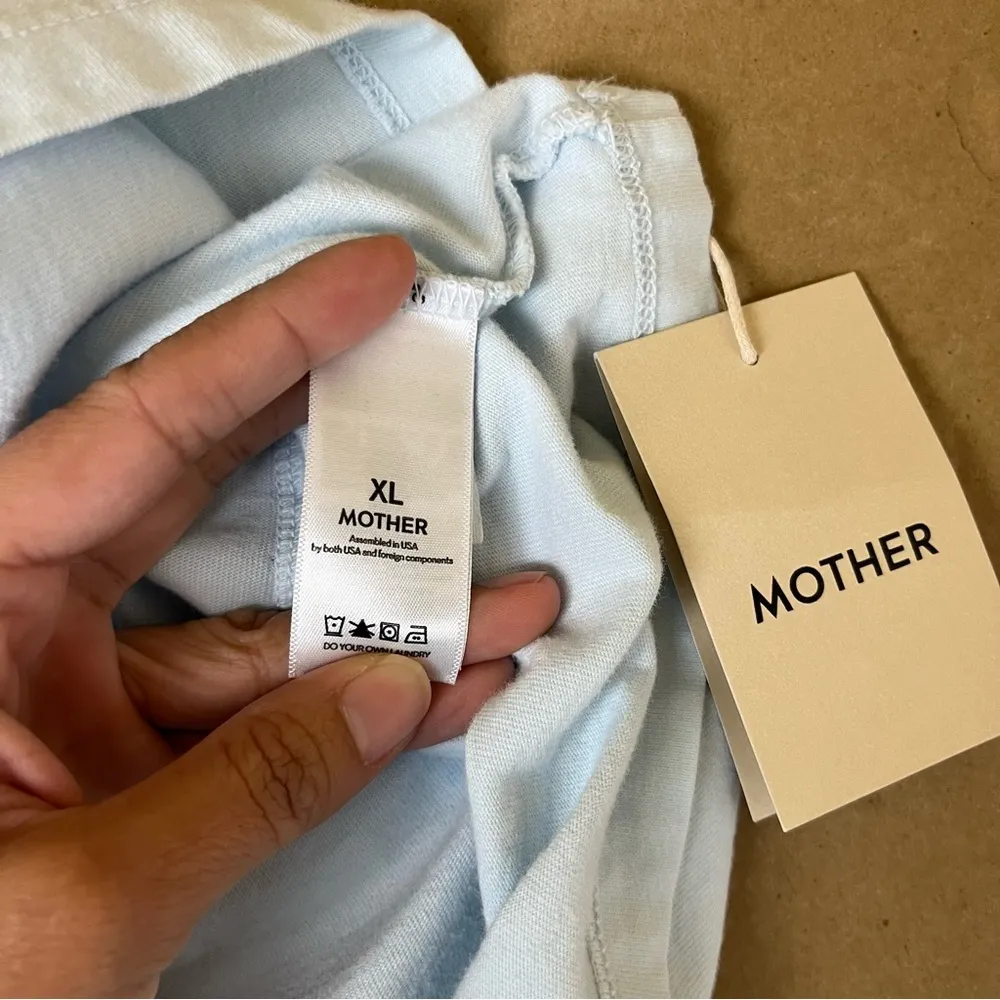 MOTHER The Strong and Silent Type Tank Top Blue Size XL - Image 8