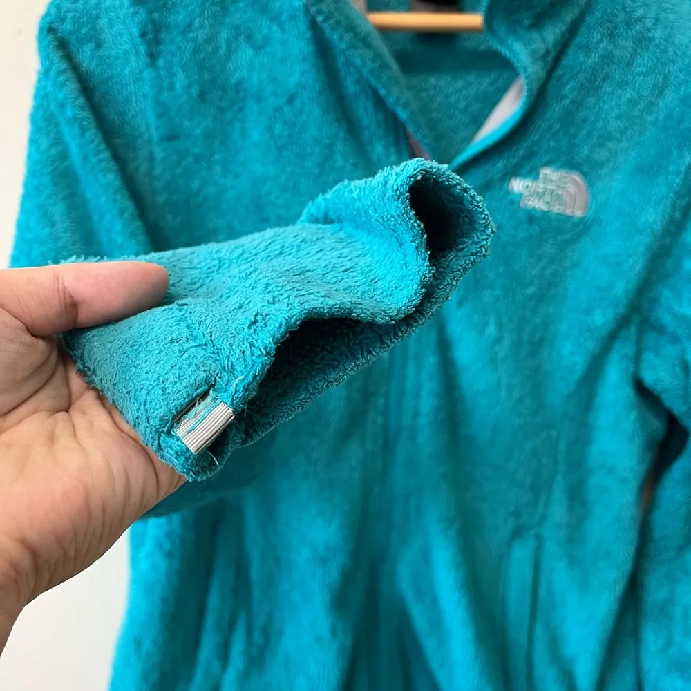 The North Face turquoise fleece osito jacket - Image 2