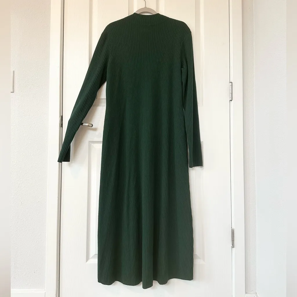 Tuckernuck Hyacinth House Conrad Midi Long Sleeve Sweater Dress in Cypress Green Size XXL - Image 5
