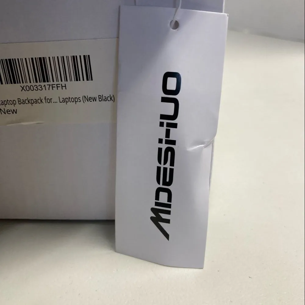 ‎MDESHUO Laptop Backpack Black Unisex New With Tags Black - Image 4