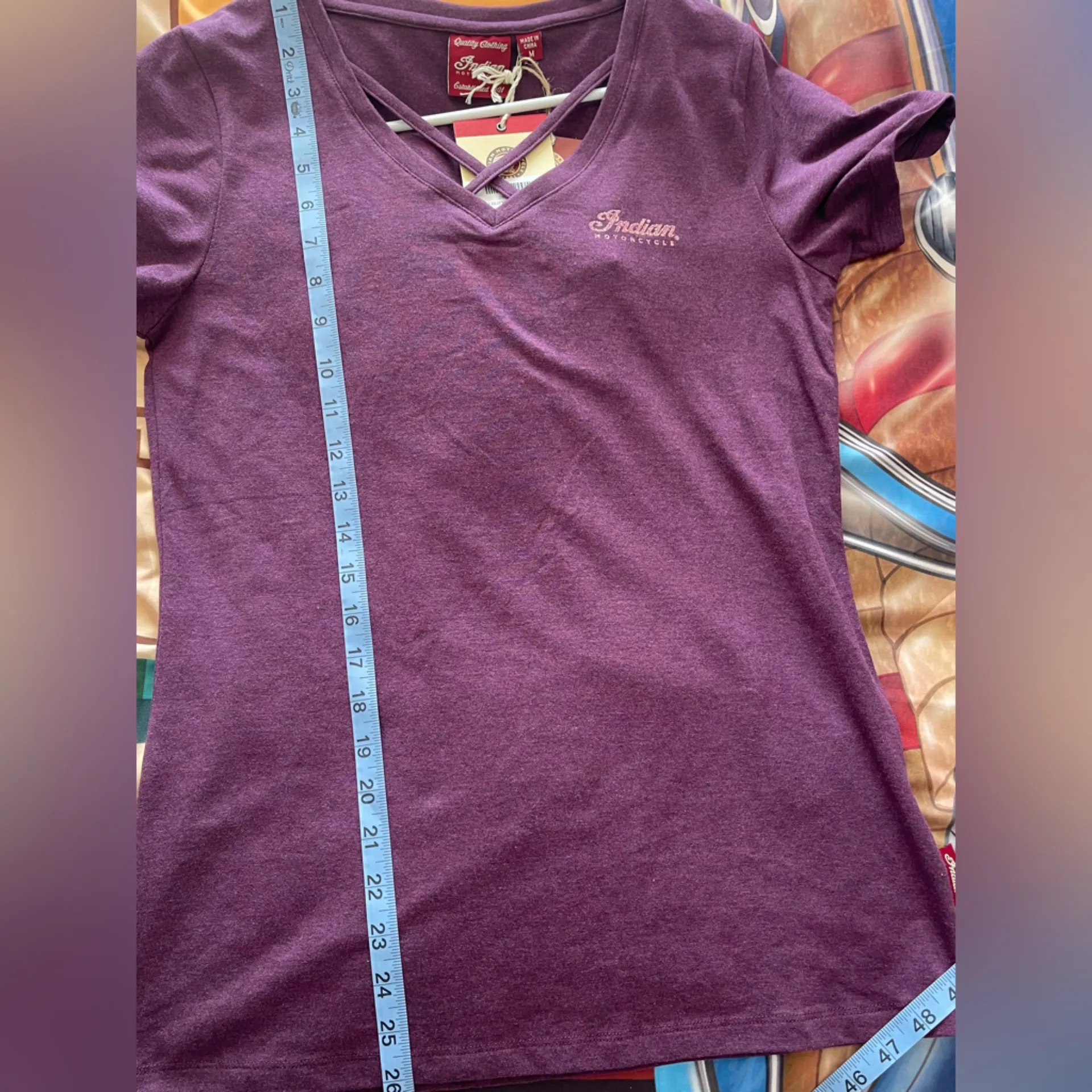 Indian Motorcycle Women’s Purple Glitter Headdress T - Image 10