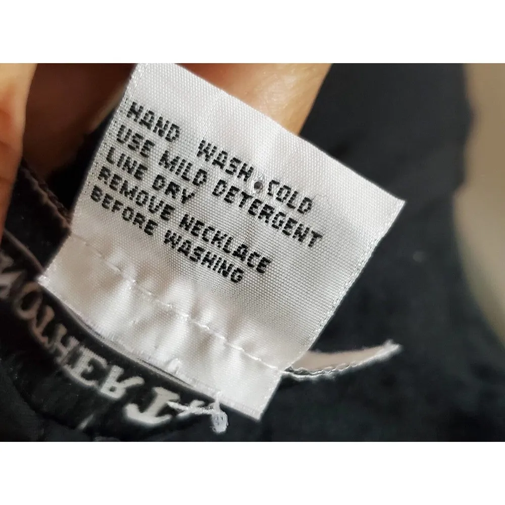 Another Thyme Women Black Solid Polyester Scoop Neck Half Sleeve Dress Size 2X - Image 12