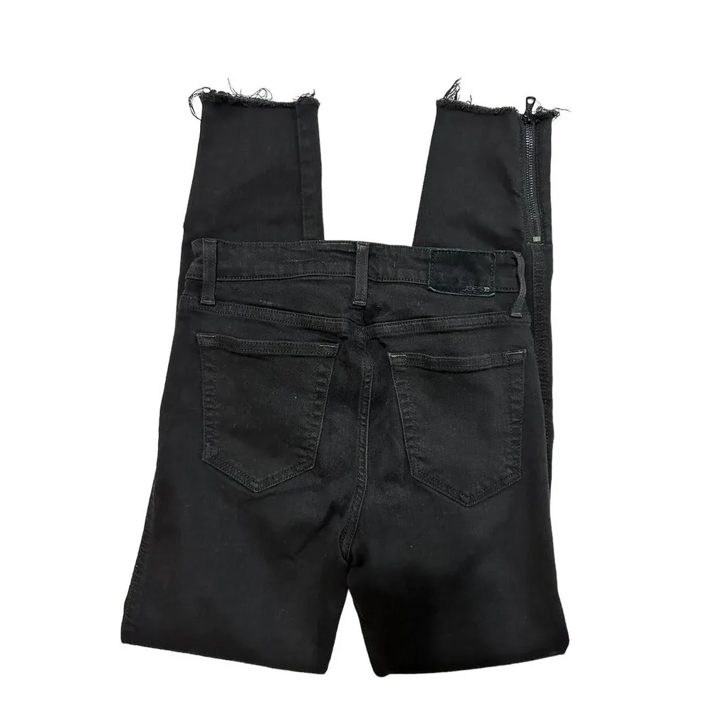 Joe's Jeans Womens Black Flawless The Charlie High Rise Skinny Ankle Jeans Sz 25 - Image 7