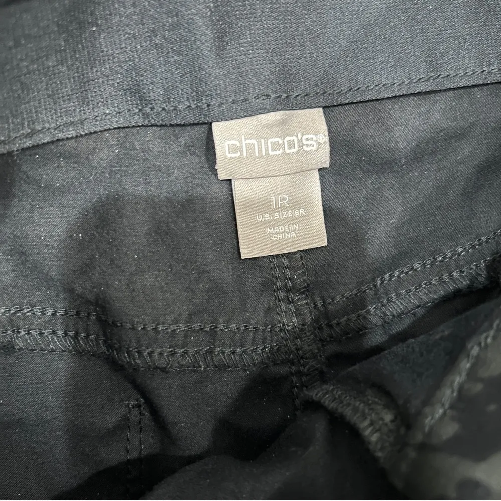 Chicos Stretch Denim Animal Print Pants Women’s 8 - Image 4