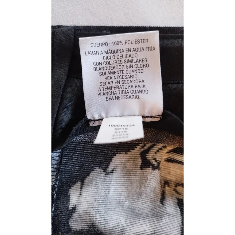 INC International Concepts slim fit Flower Pants black and white SZ 30W/33L - Image 10