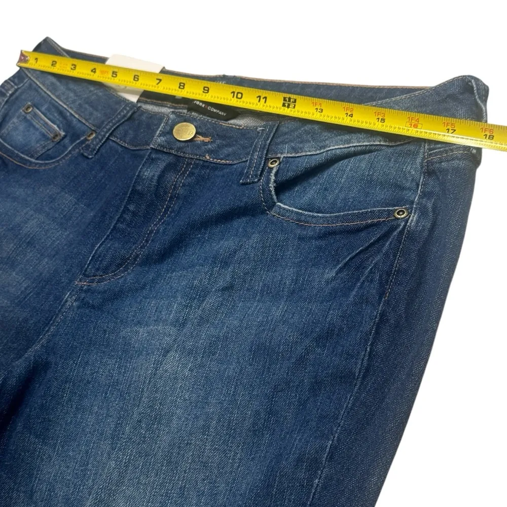 NEW New York & Company Curvy Low Rise Bootcut Capsule Jeans Rodeo‎ Size 12 Blue - Image 8