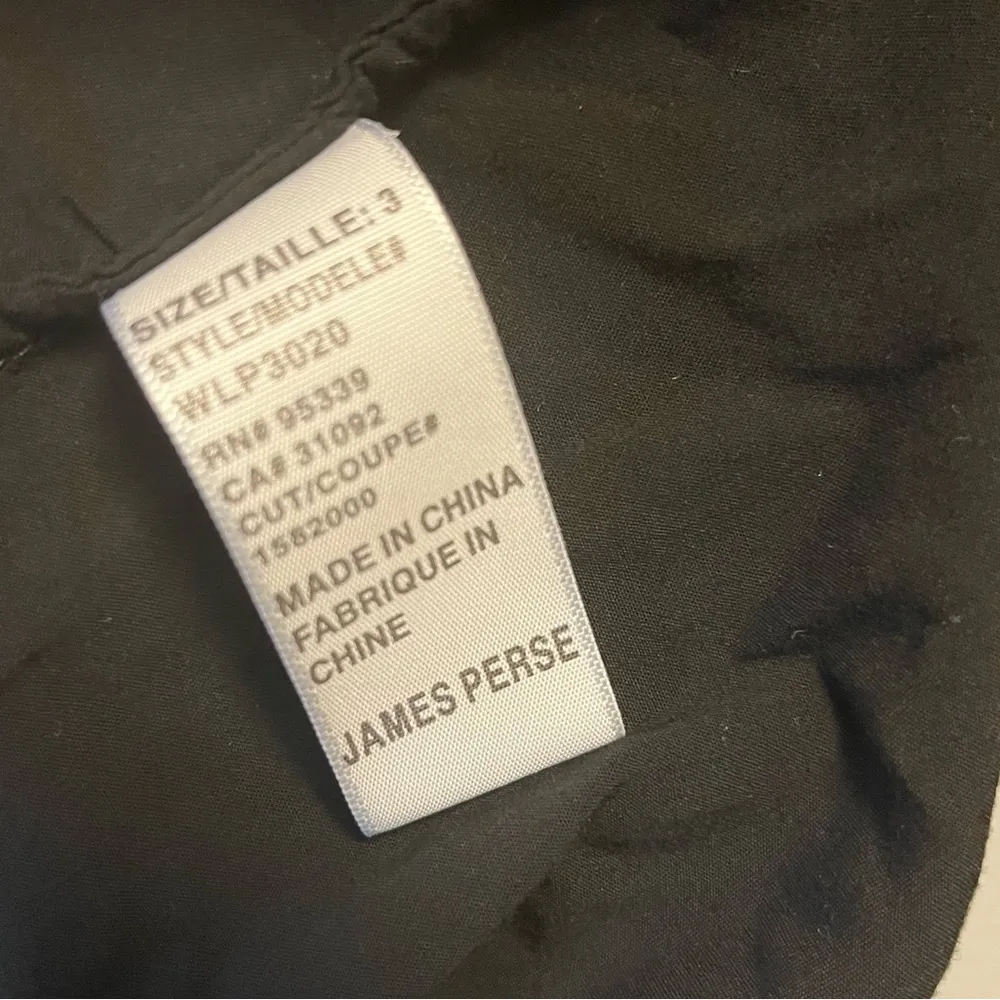 James Perse Top Black Artist Blouse Long Sleeve Round Neck Top Sz 3 (L) EUC - Image 9