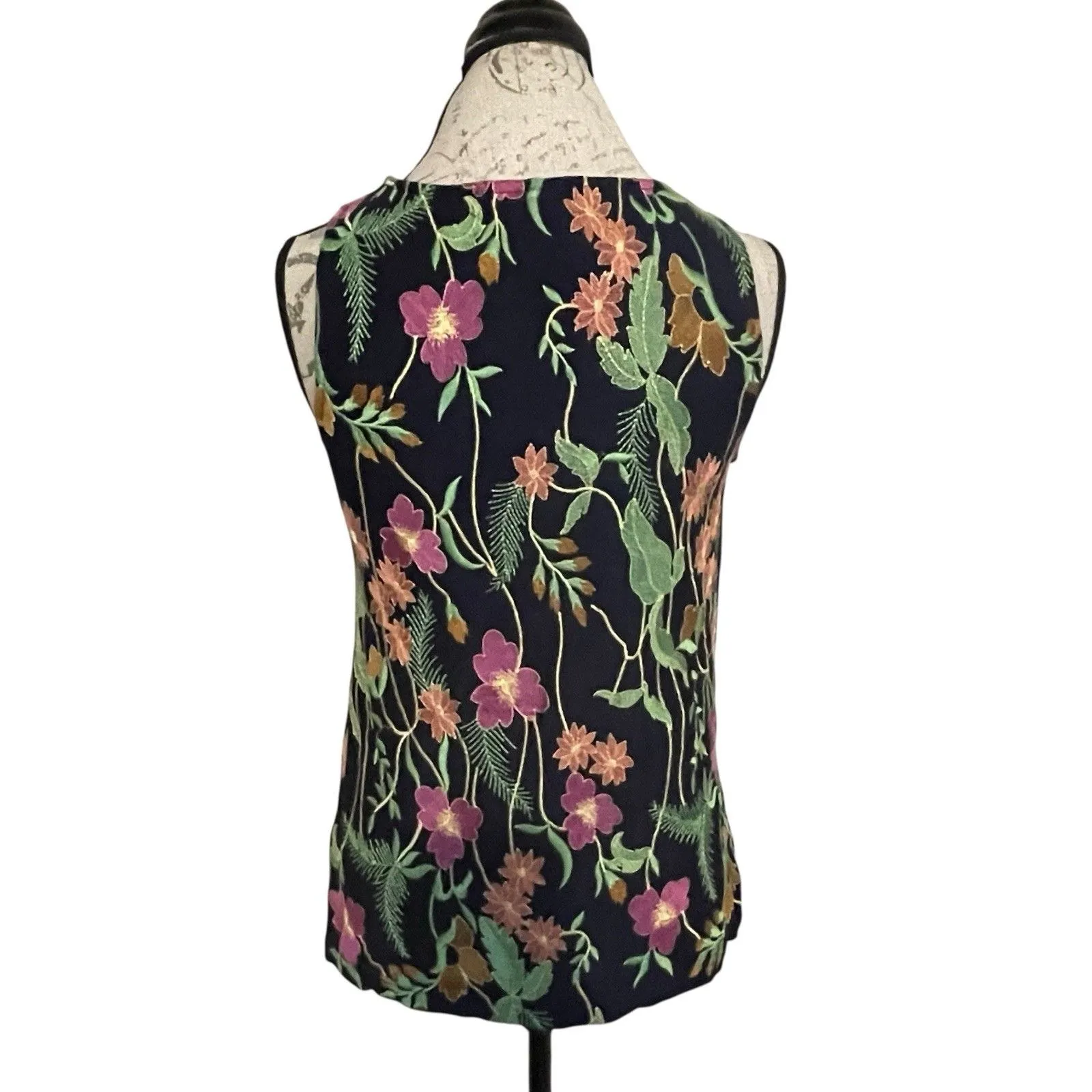 Anthropologie Meadow Rue Womens Blouse Sz XS Floral Embroidered Boho Bohemian - Image 4