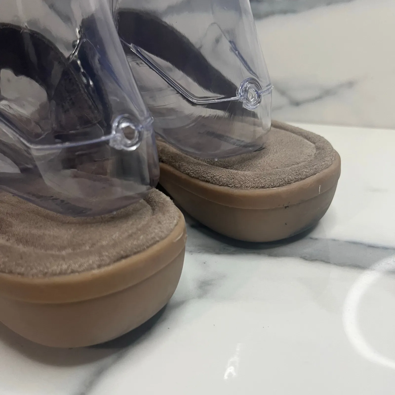 Minnetonka 723027 Women's Silver Metallic Leather Thong Sandals Sz 11 Southwest - Image 4