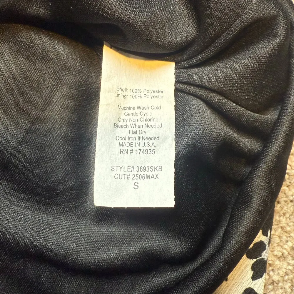 Midi Renee C. Black Grey White Leopard Print Skirt Trendy Grunge Indie Casual - Image 4