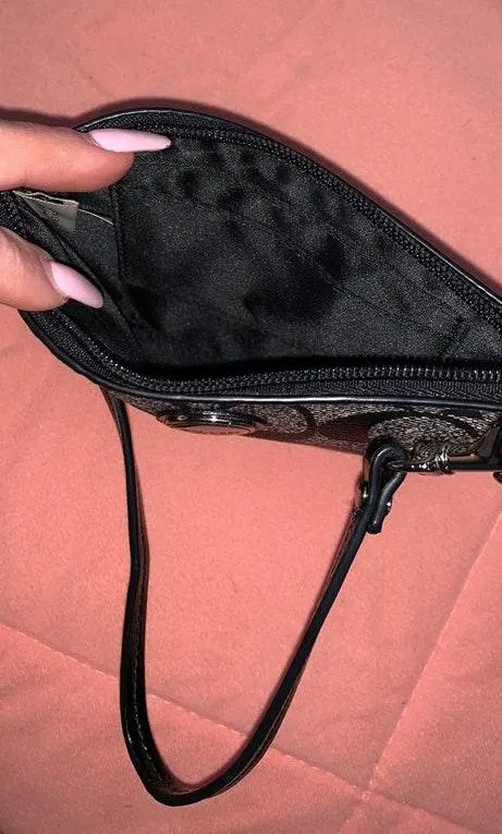 Coach Black  Wristlet - Image 2