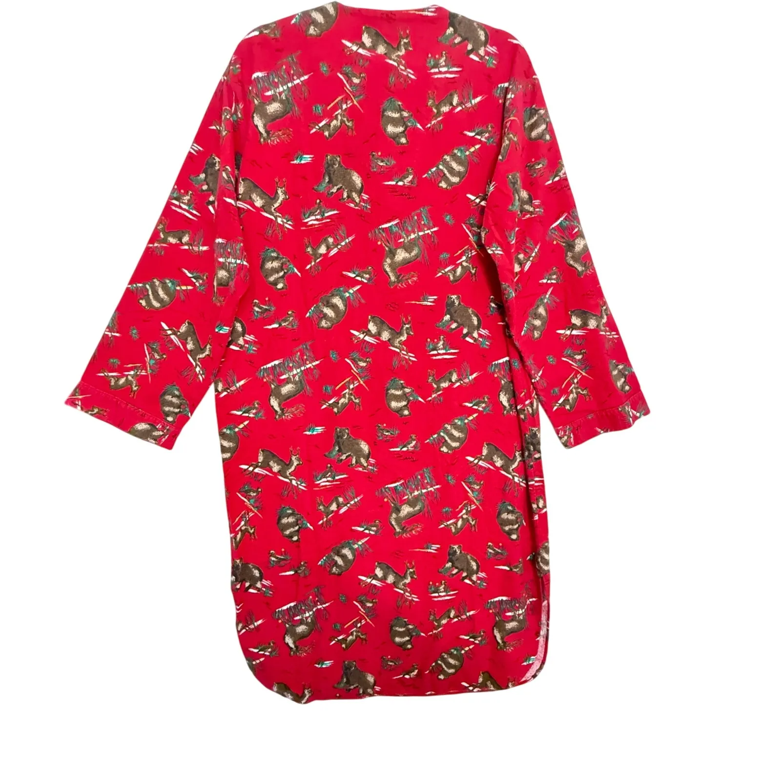 Vintage St. John's Bay Animal Print Night Pajama Gown Size S/M Sleepwear Lounge‎ - Image 2